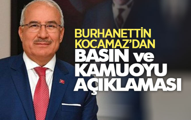 Önceki Dönem Mersin Büyükşehir Belediye Başkanı Burhanettin Kocamaz'dan Sinek İlacı İhalesi Hakkında Basın Açıklaması