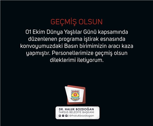 BAŞKAN DR. HALUK BOZDOĞANIN KONVOYUNDA KAZA