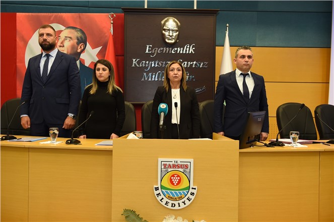 TARSUS BELEDİYESİ ARALIK AYI TOPLANTISININ 2.OTURUMUNU GERÇEKLEŞTİRDİ