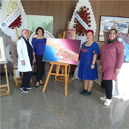 PANDEMİ KAHRAMANLARINA TEŞEKKÜR RESİM SERGİSİ